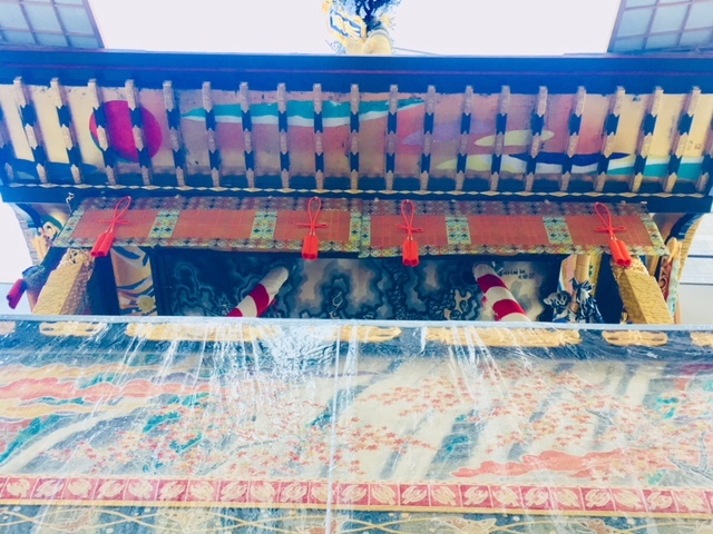 祇園祭の菊水鉾の屋根の裏