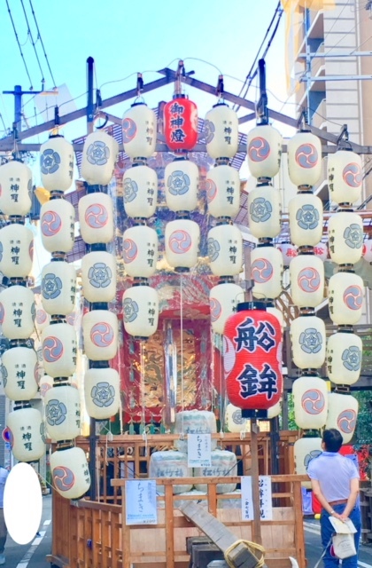 祇園祭の船鉾の提灯